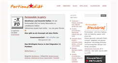 Desktop Screenshot of portionsdiaet.de