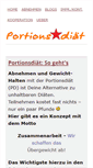 Mobile Screenshot of portionsdiaet.de